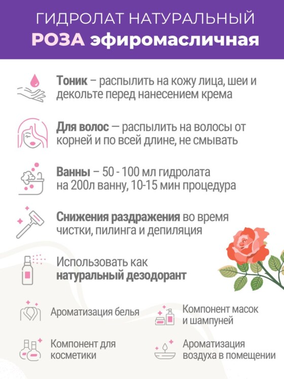 Крымский подарок - Натуральный гидролат Розы и Эфирное масло Лаванды — изображение 3
